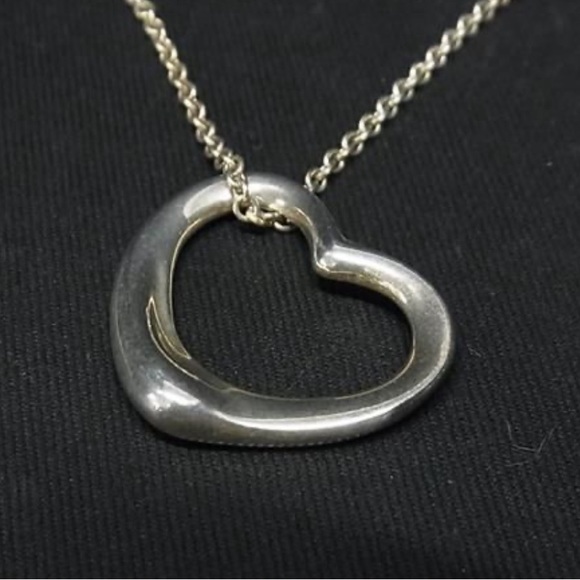 TIFFANY & Co Tiffany Elsa Peretti Open Heart SV925 Necklace - Picture 2 of 3